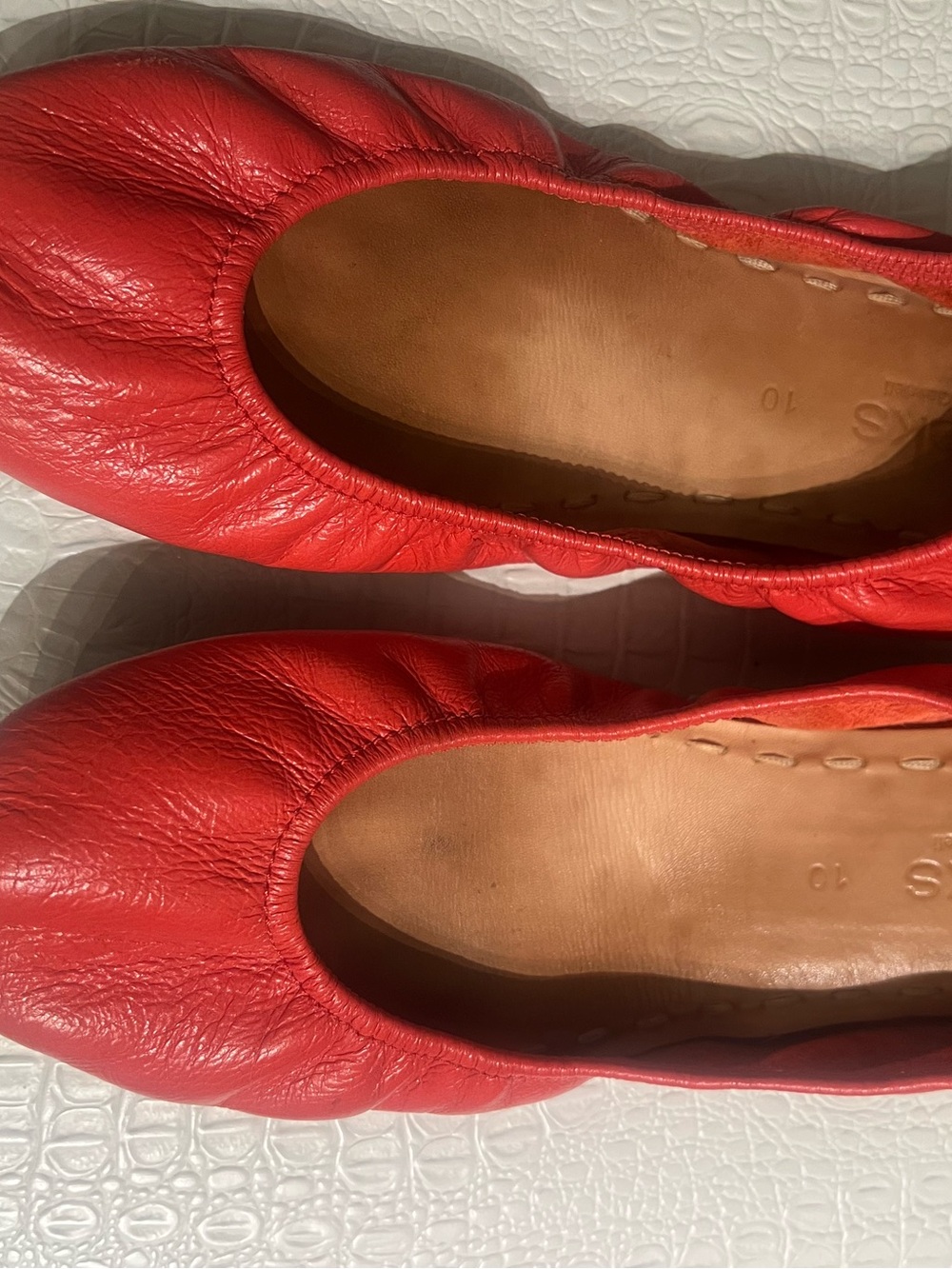Tieks ballet flats orange 10